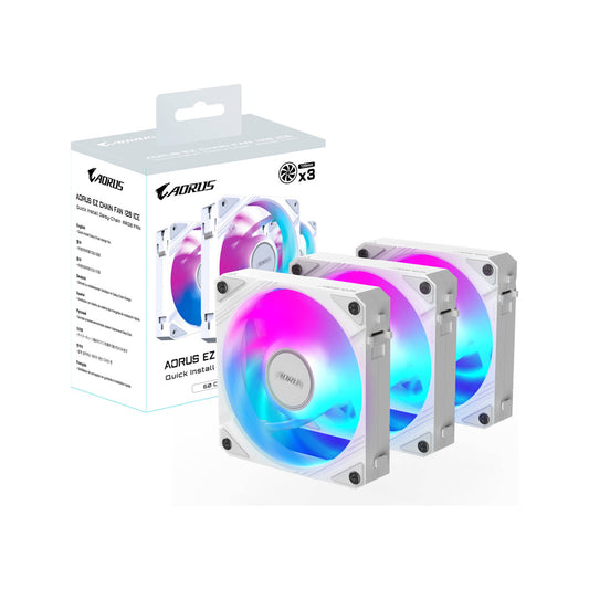 GIGABYTE AORUS EZ CHAIN FAN 120 3IN1 WHITE